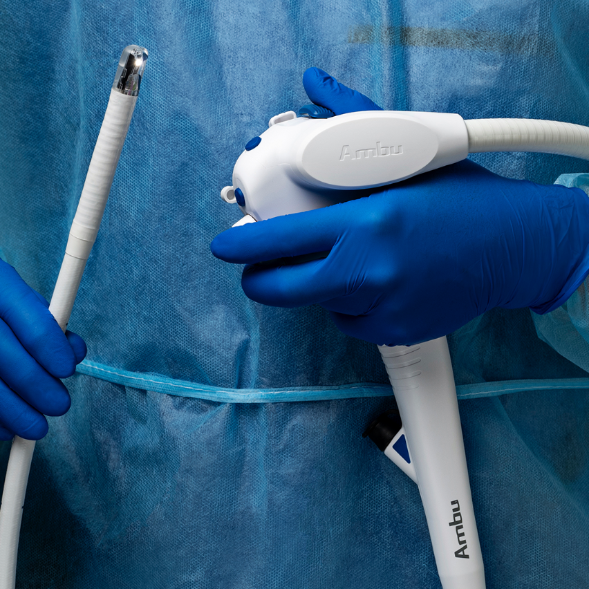 The Ambu® aScope™ 4 Broncho Large 5.8/2.8 single-use bronchoscope